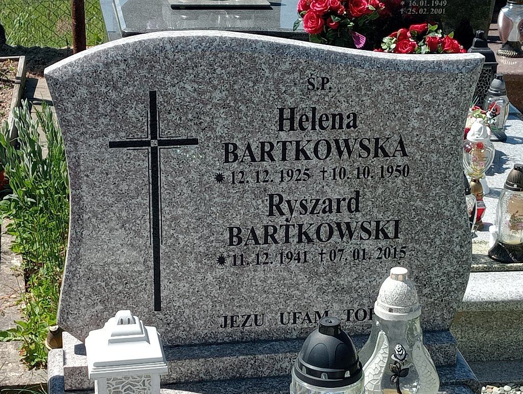 Ryszard Bartkowski 1941 Stryszów - Grobonet - Wyszukiwarka osób pochowanych