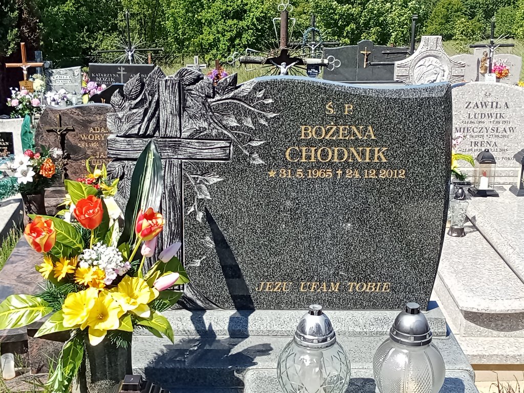 Bożena Chodnik 1965 Stryszów - Grobonet - Wyszukiwarka osób pochowanych